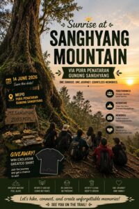 sunrise at sanghyang montain