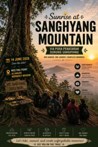 sunrise at sanghyang montain
