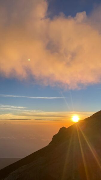 Sunrise In Agung Mountain