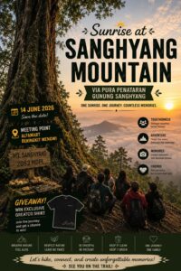 sunrise at sanghyang montain